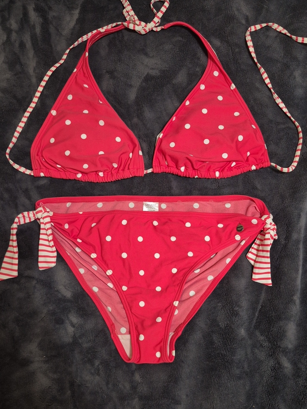 Venus Red Polka Dot Two-Piece Bikini